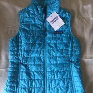 Patagonia Women's Nano Puff Vest - Size Small - Color: Ultramarine / Turquoise